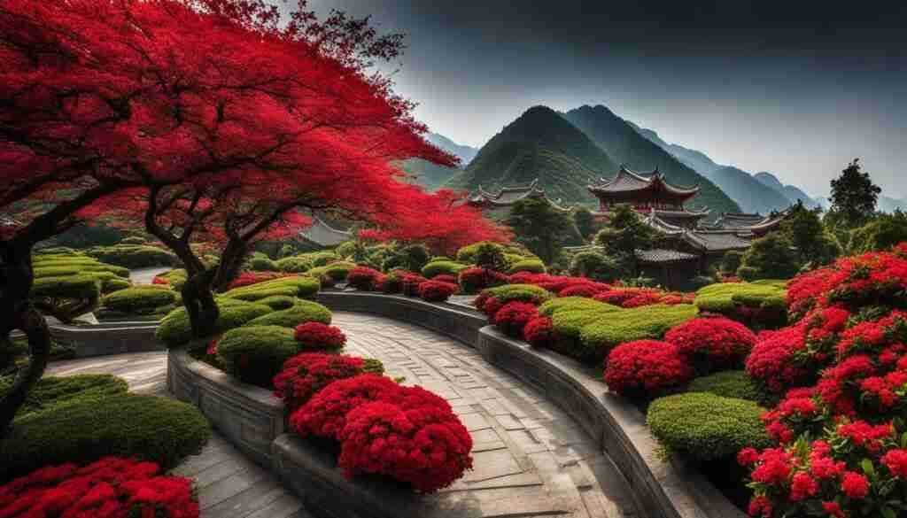 Red Flowers in China